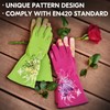 Vgo... 1 Pair of Gardening and Work Gloves, Long Arms,