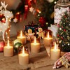 VIODAIM 12Pack Flickering Flameless LED Candles with Timer, Battery Powered