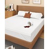Zenzy 3" Queen Waterproof Mattress Topper Cover, [100% Waterproof] [Ultra-Soft]