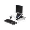 FELLOWES 8036601 Monitor Riser, Height/Tilt Adjustable, Storage Drawer, Copyholder
