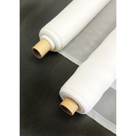 [nextlife] W-120-MO Screen Cloth for Plate Making (Silk Screen Mesh), Domestic Product, 100% Tetoron, Screen Printing, Width 5.3 ft (1.35 m) x Length 6.6 ft (2.0 m) (White) (24-315 Mesh Various