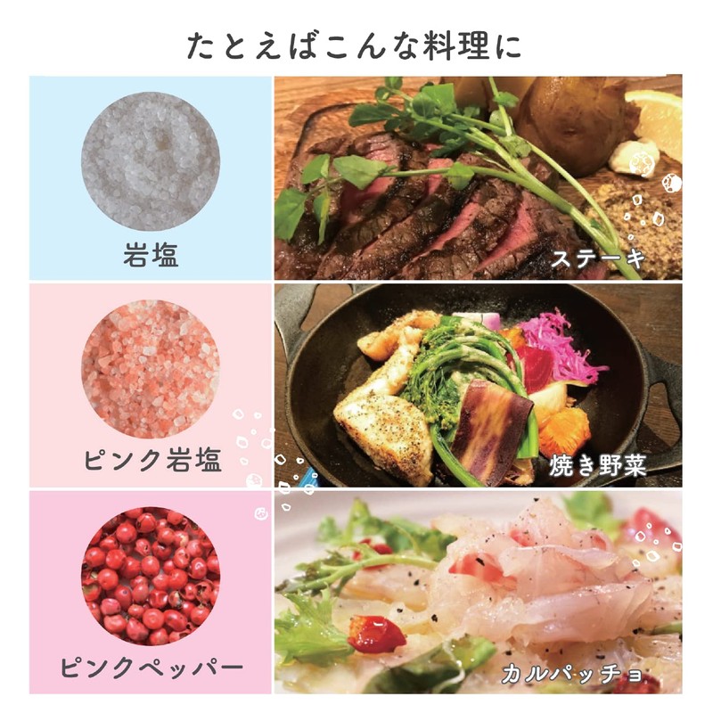Koizumi KPM-0100/S Electric Mill, Granular Pepper Grit, Salt & Salt