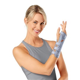 SPORLASTIC MANU-HIT CARPAL 07233 Carpal Tunnel Syndrome Orthosis Left Size L Platinum 07233