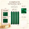 Heatless Curls Overnight, 4PCS Jumbo Velvet Curling Rods, Green