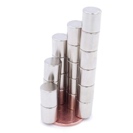 Brudazon 15 Mini Disc Magnets 9 x 9 mm N52 Strongest Level Neodymium Magnets Ultra Strong Power Magnet for Model Making, Photo, Whiteboard, Notice Board, Fridge, Crafts, Magnetic Disc Extra Strong