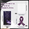 40 Sets Funeral Ribbon Pins Bulk Memorial Ribbon Metal Pins