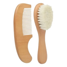 Peine Y Cepillo Beb Cerdas Naturales Suaves Suavecitas                                                                                                