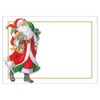 Caspari Woodland Santa Self-Adhesive Gift Labels - 12 Per Package