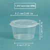 [100 PACK - 1.5 oz] Leak Proof Plastic Condiment Souffle