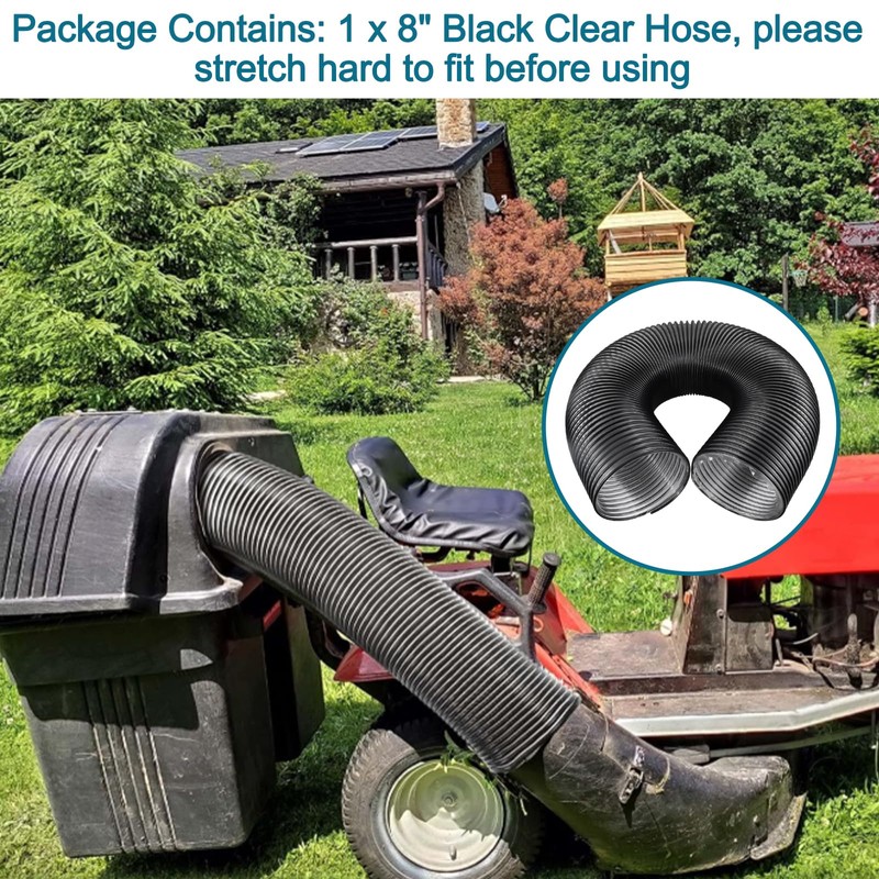 8 Inch Leaf Vac Hose, 6 Foot of 8 Inch