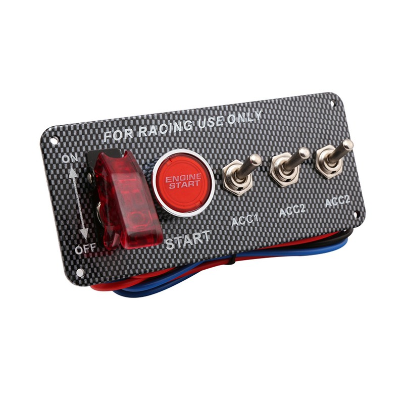 Toggle Switch Ignition 5 in 1 12V 40A Carbon Fibre