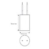80UF MFD CBB60 Motor Run Capacitor 250VAC Volts Round Cylinder