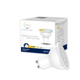 tint, the smart lighting system from MÜLLER-LICHT, LED reflector GU10 white, different white tones (2700 - 6500 K) 5.5 W, additional lamp: extension of the tint lighting system