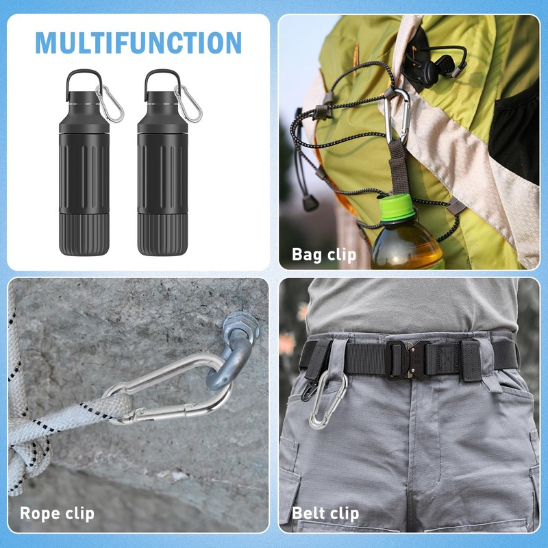 Annlpoy 12 Packs Carabiner Hooks Small Carabiner 304 Stainless Steel