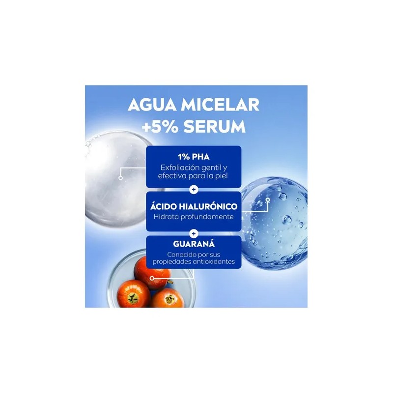 Agua Micelar Desmaquilla Nivea Luminous 630 Skin Glow 400ml