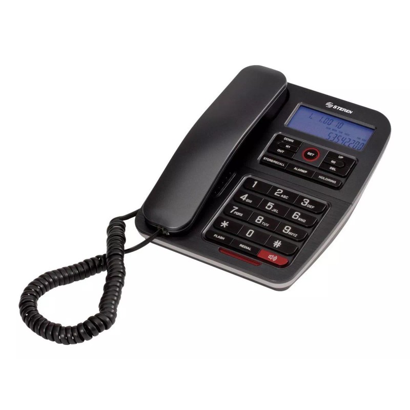 Steren Teléfono Con Teclado Grande Y Pantalla | Tel-235