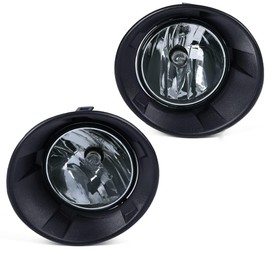 G-PLUS Front Bumper Fog Light Kit Compatible With Chevy Camaro 2010-2013 (NOT Fit For ZL1 Models or RS (RALLY SPORT) Models),Driving Fog Lamps Wiring & Switch Kit (Smoky Lens)