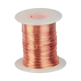 Marsred Pure Copper Wire, Diameter 1.0 mm x 20 m, 99.9% Copper Wire, T2 Bare Copper Wire, Craft Wire, Copper Wire for Welding, Experiment, Jewellery, DIY