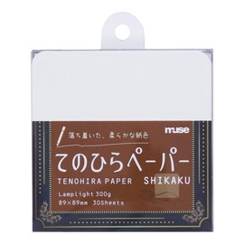 Muse Tehira Paper SHIKAKU Lamp Light, 30 Sheets, 3.5 x 3.5 inches (89 x 89 mm) TPS-LL