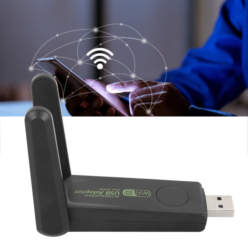 Wireless Network Card Adapter 1300Mbps 2.4G 5G Dual Band High