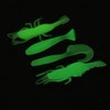 Fishing Grubs Paddle Tail Swimbaits Luminous Shrimp Soft Lures Kit