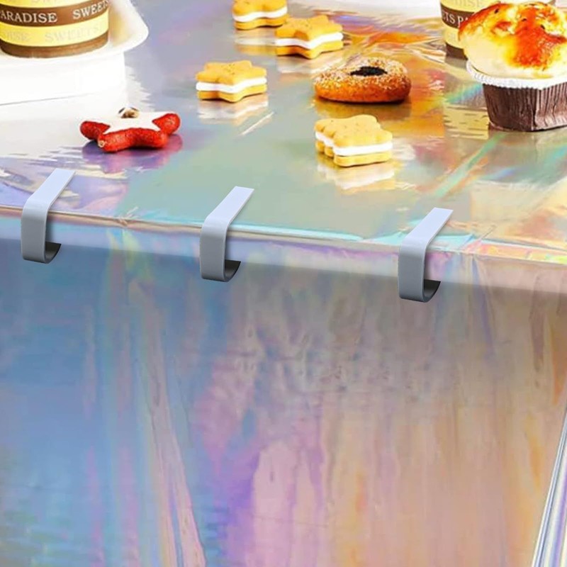 Andiker 8 Pcs Tablecloth Clips, Reusable Lightweight Plastic Picnic Tables