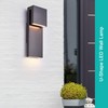 Tarentlight Modern Outdoor Indoor Integrated LED Wall Sconce, 2-Light Total