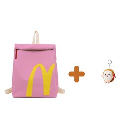 McDonalds Backpack Bag Funny Lightweight Knapsack Crossbody Shoulder Bag for Women Men:_13