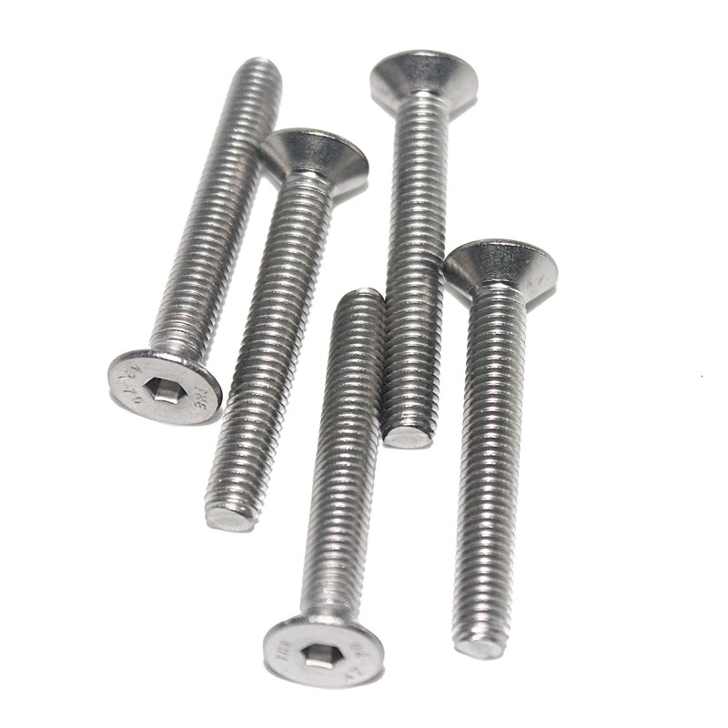 M4 x 50 mm Countersunk Screws with Hexagon Socket (Pack