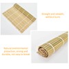 Sushi Mat, 2-Piece Natural Bamboo Roll Mat, Sushi Mat, Washable
