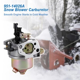 951-14026A 951-12705 Carburetor Compatible with MTD 951-05251 951-15236 Craftsman 208cc 247.889571 Troy Bilt Storm 2620 2410 2100 31AS62N2711 Cub Cadet 524 SWE HUAYI 170SC 170SA Snow Blower