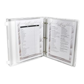 UniKeep Keepsake Wedding Planning Binder Kit Organizer - Ultimate Guide for Planning a Wedding (Gold Wave)