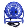 REY Mini USB Laptop Desktop Fan Silent Rotating Blue