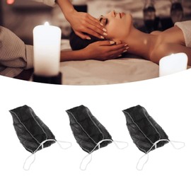 50 Piezas de Bragas de Tanga No Tejidas, Ropa Interior de Mujer, Bragas de Tanga, Bragas de Viaje de Tela No Tejida, Color Negro, Buena Elasticidad para Masaje de SPA, Bronceado