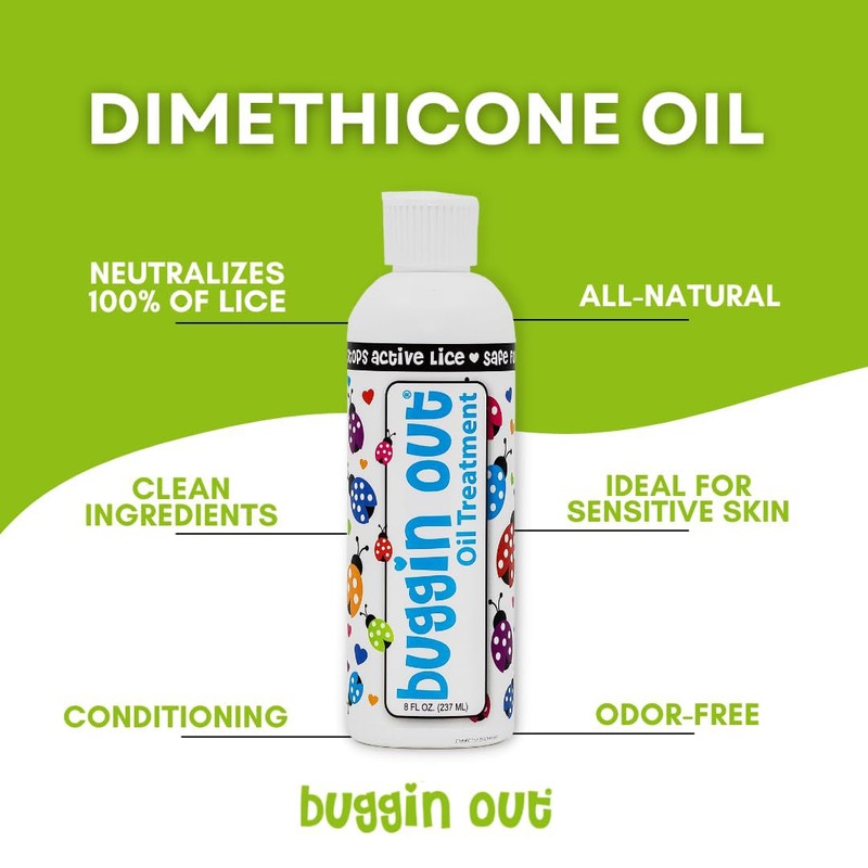 buggin out 100% Dimethicone Oil for Lice Care | Safe