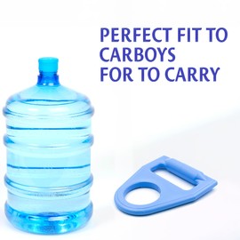 DIVISIONAL 2-PACK | Heavy-Duty 5 Gallon Water Bottle Handle | GLASS Carboy | Drinking Water Bottle Carrier Lift | Water Jug | Anti-Slip Lifter | Non-Slip Holder.