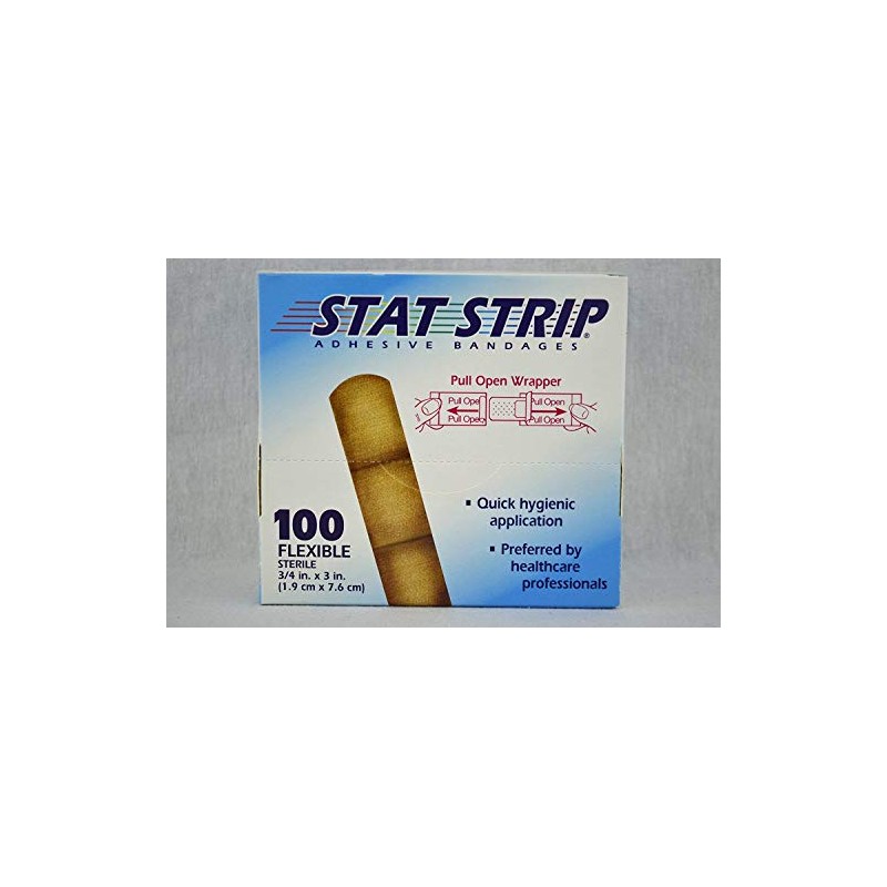 Aso LLC STAT STRIP ADHESIVE BANDAGES - Fabric, 3/4" x
