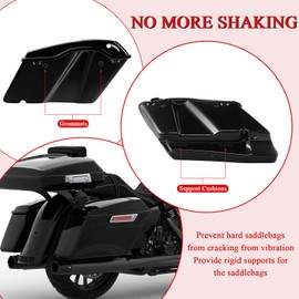 WOWTK Hard Saddlebag Rubber Grommets & Support Cushions Mounts for HD Harley Touring 2014-2025,for Road Glide/Road King/Street Glide/Electra Glide/Ultra Limited Standard Extended/Stretched Saddlebags