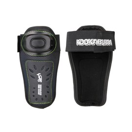 Kookaburra Senior Knee Guard – Black/Lime Short Corner Protection, Lightweight PVC Shell with Foam Padding – Easy Fit for Training & Match Play