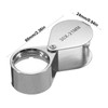 Jewelers Loop Magnifier Glass,30x 21mm Jewelers Eye Magnifying Glass for