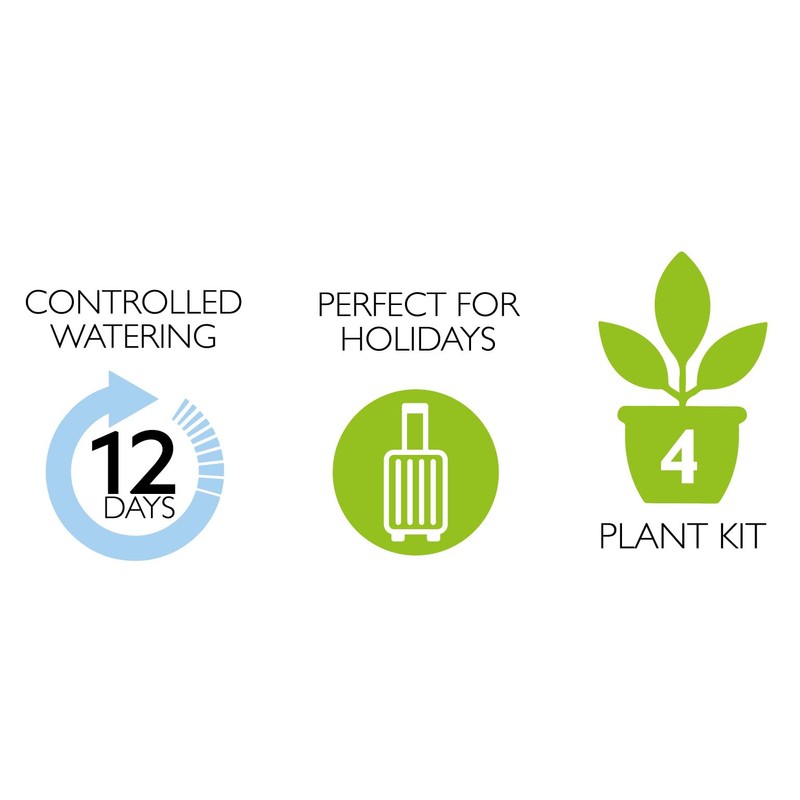 Wicked Waterer 4-Spike Watering Kit - Multi-Plant Watering System -