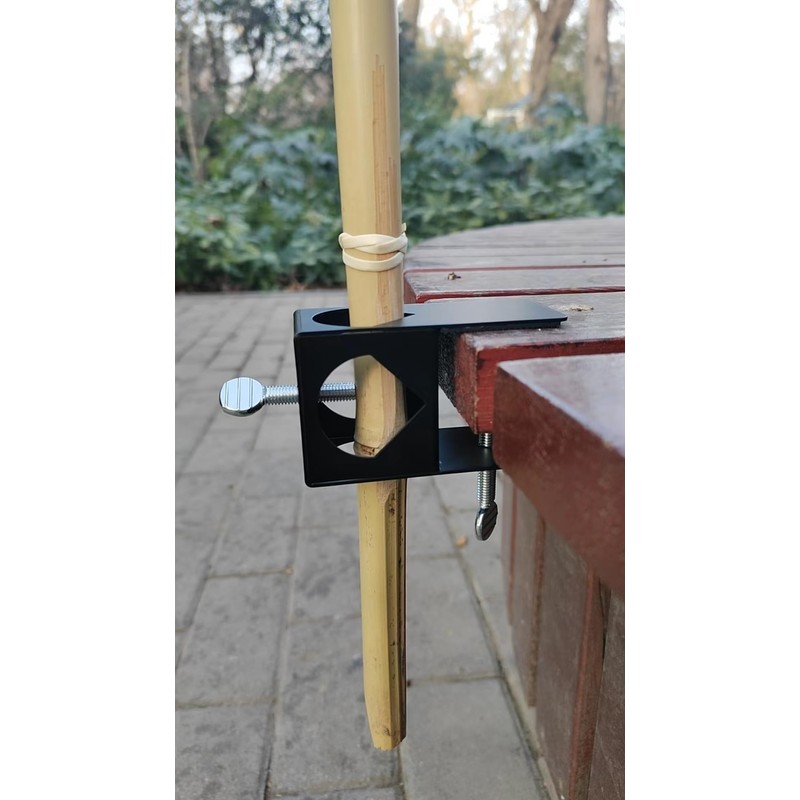 Universal Pole Holder Deck Mount Clamp - Compatible with Tiki