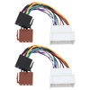 YINETTECH 2pcs Car Radio Adapter Cable ISO Harness Compatible with