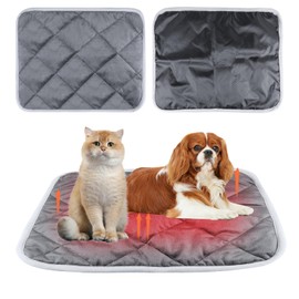 NACOCO Self Warming Cat Bed- Ultra Soft Cat Dog Indoor Pet Pad Winter Machine Washable Anti-Slip Pet Mat for Cat and Small Dog (48 * 70cm)