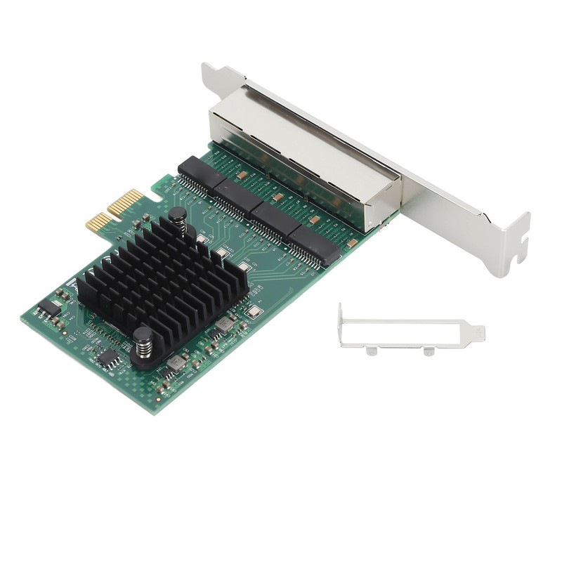 PCIe X1 Network Card 4 RJ45 Port 1000M High Speed