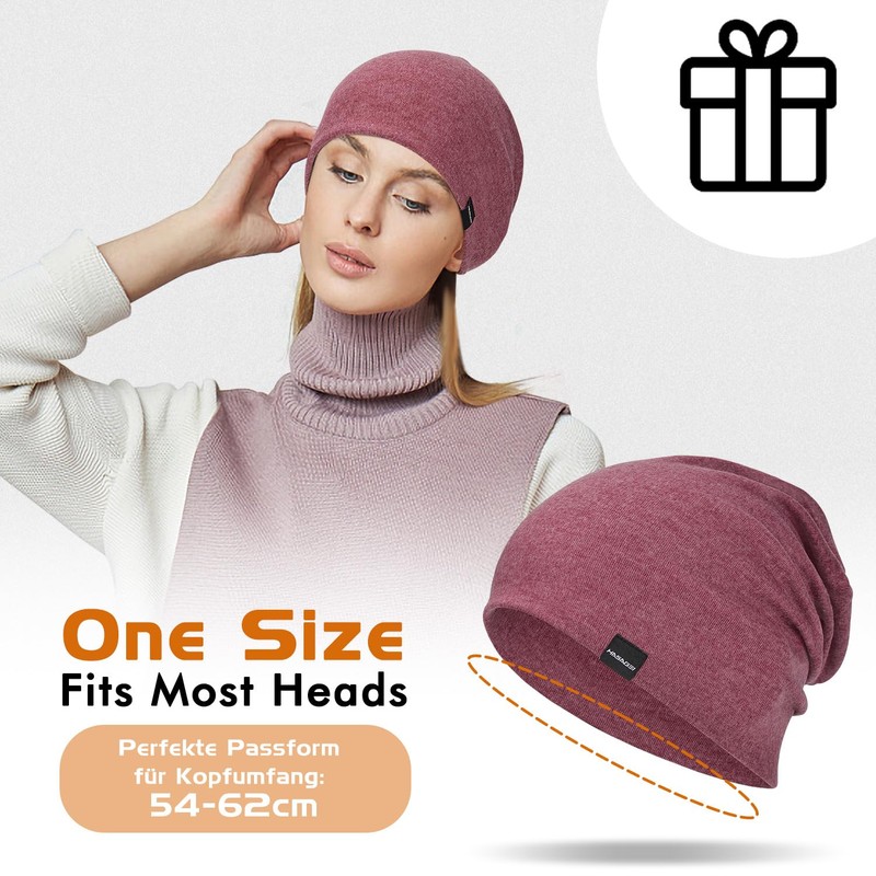 Men's Women's Lightweight Slouch Beanie Hat Soft Thin Hat Breathable