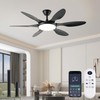 FUMLTP Ceiling Fans with Lights, 51 Inch Ceiling Fan with