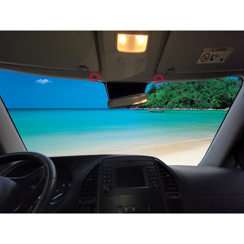 BREMER SITZBEZÜGE Blackout Front Window Curtains Compatible with Ford Transit