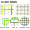 Kettion Quilting Ruler,Acrylic Ruler for Cutting Fabric,Quilting Templates,with Non Slip