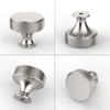 9BUILD 10 Pack Brushed Satin Nickel Cabinet Knobs Single Hole